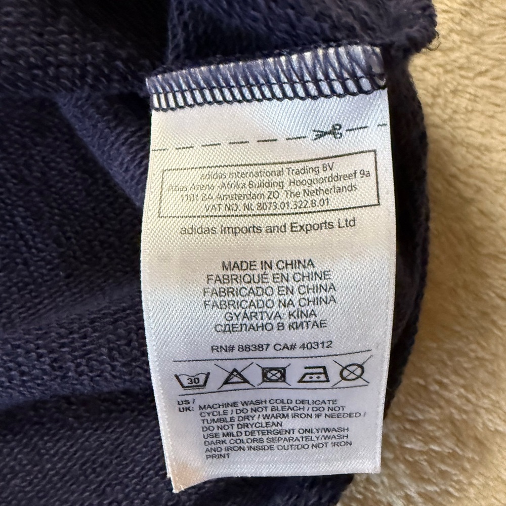 Adidas‎ Navy Sleeveless Hoodie - Picture 10 of 11
